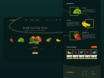 Fruit and Vegetable Mart Web Design