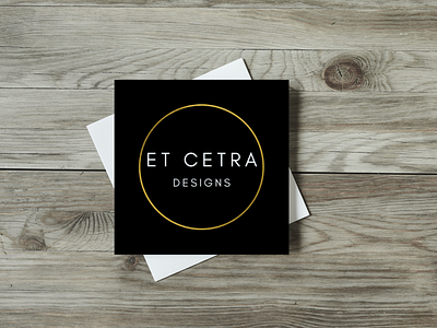 Minimalist and Modern Black and Gold Logo Design