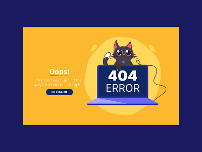 Concept 404 Error web design
