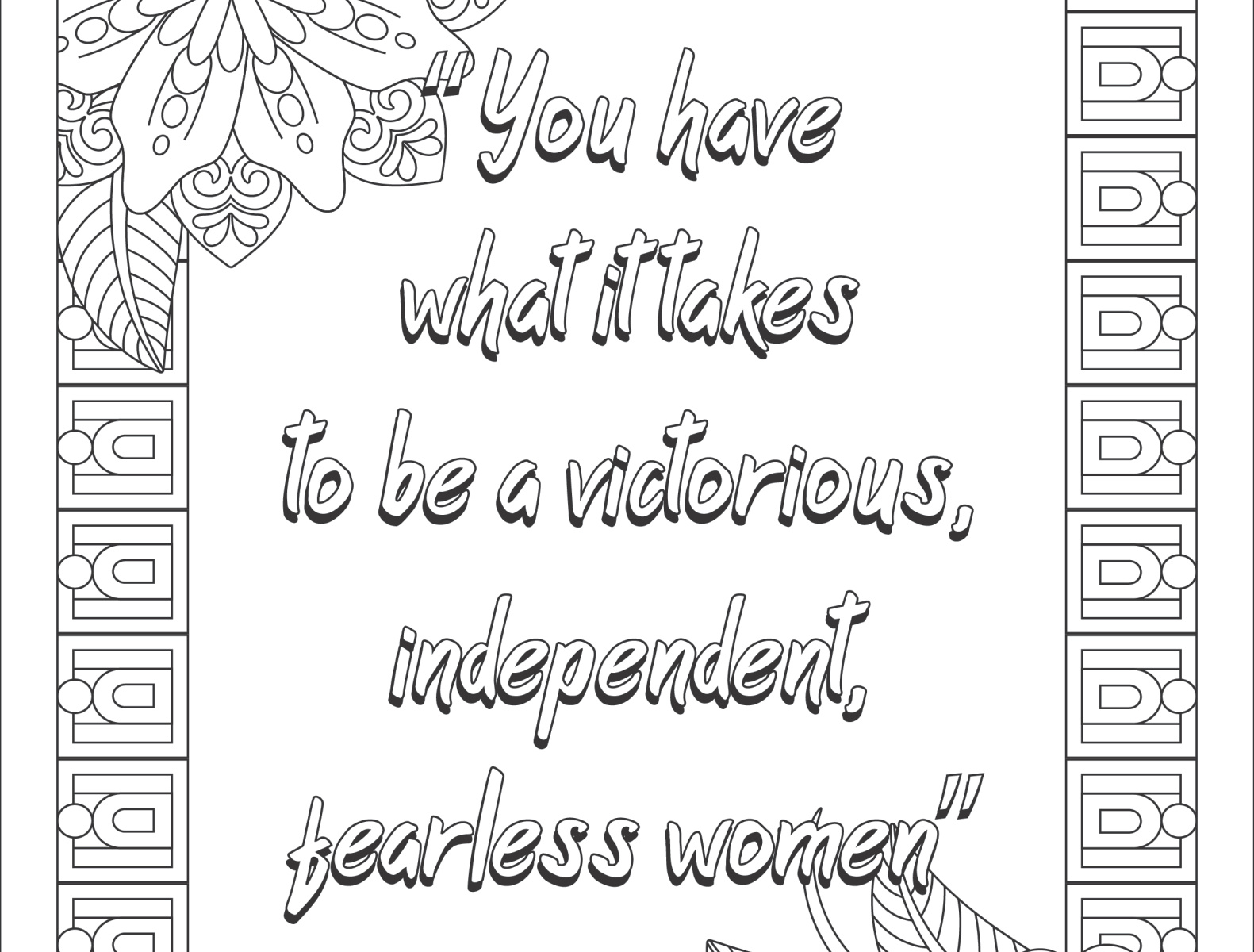 Quote Coloring Pages by Pixeldesign0 on Dribbble