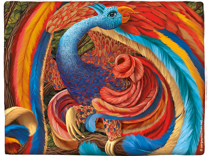 Bird Samruk (Kazakh folk legend) brightness movement color central asia legend abird