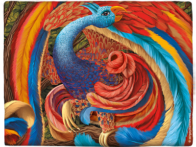 Bird Samruk (Kazakh folk legend) abird brightness central asia color legend movement
