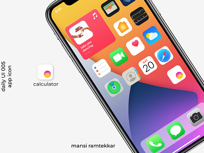 #DailyUI #dailyui005 Challenge #5 App Icon DailyUI app app icon calculator daily ui daily ui 005 dailyui design icon logo ui