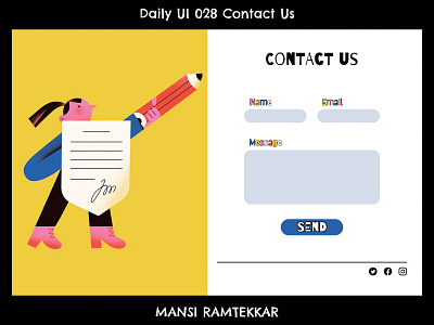 Daily UI 028 Contact Us app contact contact us contact us page daily ui daily ui 028 dailyui design ui