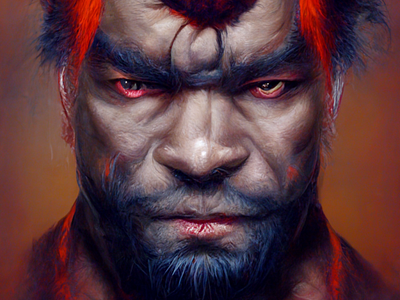 Akuma 1/1 NFT PFP artwork illustration nft