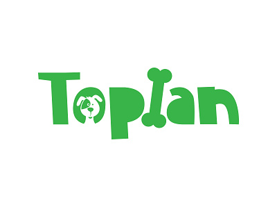 Toplan Dog Shelter branding creative flat illustration lettering logo minimal type typography