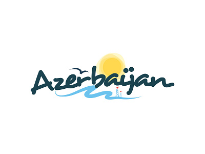 Azerbaijan New Identity branding creative design flat illustration lettering logo minimal type typography