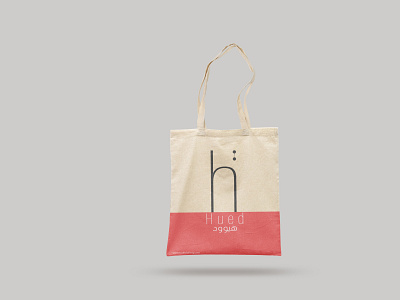 HUED tote bag branding design graphic design illustration label logo mockups