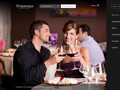 WHISPERS Resturant graphicdesign uiux webdesign