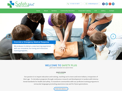 Safety plus uiux website