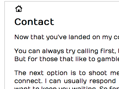 Simple Contact