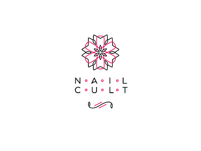 Nail cult logo cult logo manicure nail pedicure school