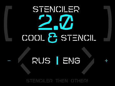 Stenciler Font | Latin | Cyrillic allcaps cyrillic font futuristic latin logotype poster sans serif stencil