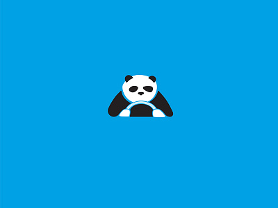 Panda logo animal bear black and white buy cute design driver forsale logo logotype online panda ready sale unique