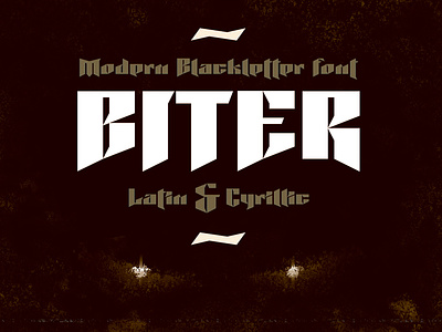 Biter font | Latin | Cyrillic