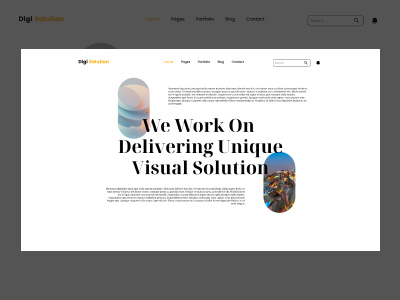 Digi Solution Hero Section agency design digital agency hero section landing page ui uiux website