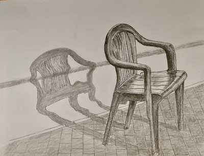 Chair Shadow study :) art chair illustration pencil shadow
