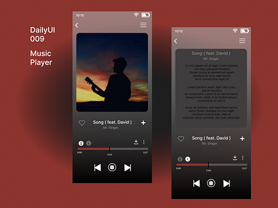 Music Player dashboard design education music player ui ux vector
