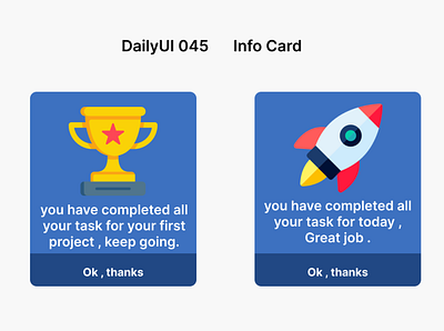 Info Card card dailyui dashboard design education figma info notification ui ux