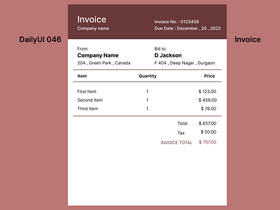 Invoice billing dailyui dashboard design education figma invoice ui ux