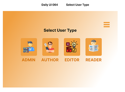 Select User Type dailyui dashboard design education figma selection ui user ux