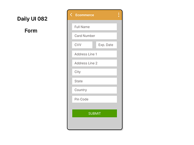Form card detail dailyui dashboard design ecommerce education figma form ui ux