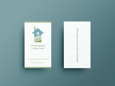 Homegrown Lawn Care logo/business card