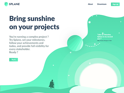 Spacy Landing Page home home page landing landing page space sun sunshine tatooine web