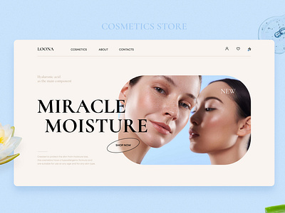 LOONA | Cosmetics store beauty ui ux web