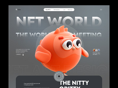 NFTs Art - Web Header 3d 3d web 3dnft animation art blockchain branding crypto digital art landing page marketplace nft nft 3d nft animation nft marketplace nft web nftwebsite nftworld ui web design
