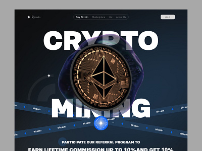Crypto Mining - Website Landing Page
