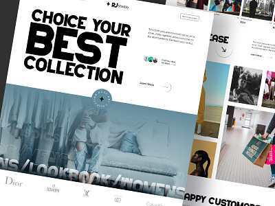 E-commerce Fashion - Website landing page design