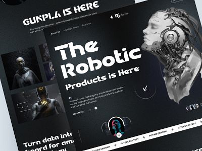 The Robotic - Website Landing Page Design