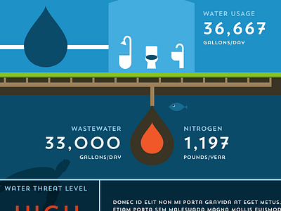 Watershed Infographic illustration infographic