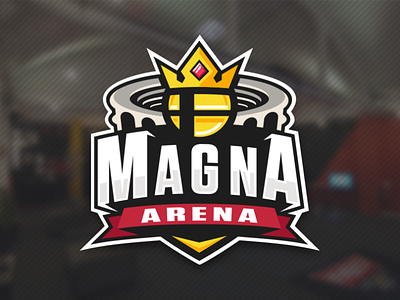 Logo - Magna Arena adobe black esport illustrator logo logo design red strasbourg vector vector illustration white yellow