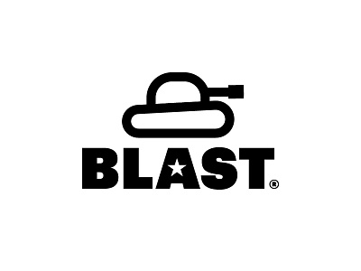 Blast logo black explosion illustrator logo logotype tank war