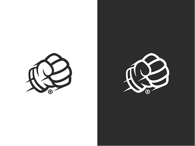 Personal logo branding fist logo punch smash twitch