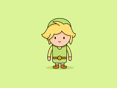 Link green illustration illustrator link nintendo procreate videogame zelda