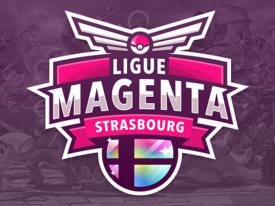 Ligue Magenta esport logo nintendo pokemon smash bros