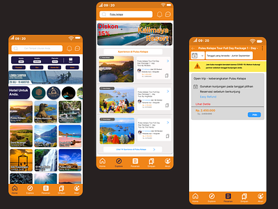 Tour & Travel Mobile App app design mobile typography ui ux