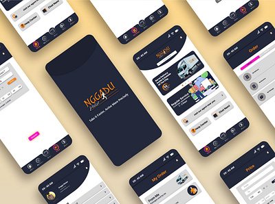 Delivery Service Mobile App app branding graphic design mobile ui