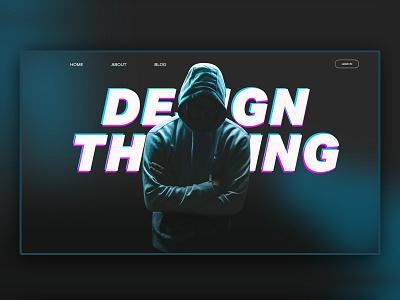 Creative Design website hero section branding graphic design landing page ui