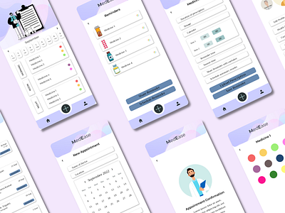 MedEase - Health App app branding design graphic design ui ux