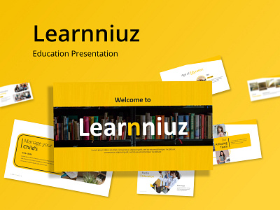 Learnniuz - Education Presentation branding business design education learn learning powerpoint presentation school