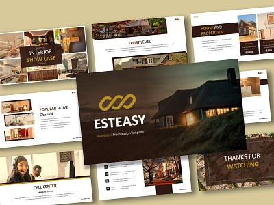 Esteasy (Real Estate Presentation) business design powerpoint presentation realestate