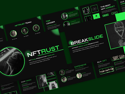 NFTRUST ( NFT Presentation Template ) branding design nft nft presentation template powerpoint presentation presentation template template