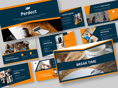 Perdect ( Pitch Deck Presentation Template ) design pitch deck powerpoint powerpoint template presentation presentation template template