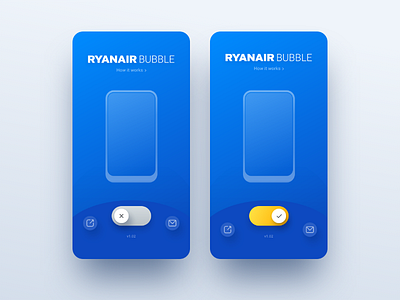 Ryanair Bubble Toggle