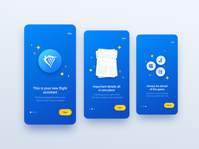 Ryanair Bubble Onboarding animation app blue bubble how it works illustration interaction mobile ryanair ui ux