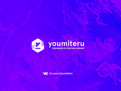 youmiteru logo anime branding design logo vector
